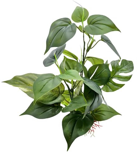 M2cbridge Plantas artificiales para peceras, plantas acuáticas para acuario, decoración de primer plano (1 unidad)