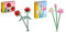LEGO Creator Rosen & Creator Lotusblumen, Blumenstrauß-Set mit 3 künstliche Blumen, Schlafzimmer- oder Schreibtisch-Deko, Jugendliche Mädchen und Jungen, Sie und Ihn 40647