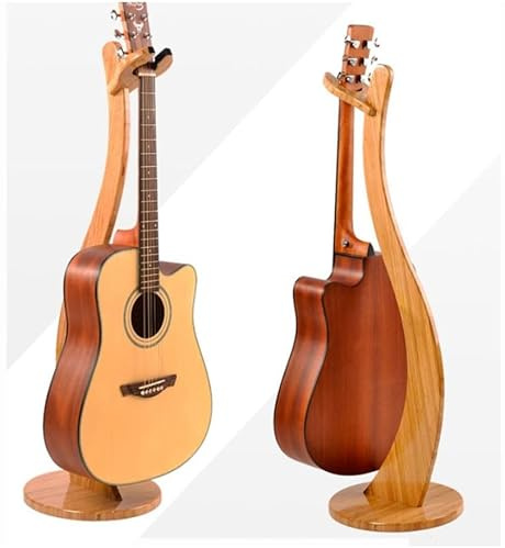 Luminexia Pied en Bois pour Guitare électrique,Support pour Violon,ukulélé,et Guitare,Support Guitare Porte Guitare,Stand Guitare,Suspendu,Repose Guitare,Support Guitare Classique,Optique Bois