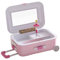 OUNONA Kasten Spieluhren für Kinder schmuckkästchen parfümfrei mikrowe schmuckbox Wandaufkleber mit arabischen Buchstaben westliche Wanddekoration Musik Koffer Baby Rosa