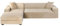 GUYIRT Couch Überwurf L Form Kratzfest Katzen, L Förmiger Sofabezug, Sofa Überzug Ecksofa Samt, Sofabezug Ecksofa L Form Stretch, Waschbar (beige,4+3 Sitzer)