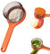 Vegetable Peeler with Storage Box - Multifunctional Potato Peeler for Carrots, Melons and More - Ideal Kitchen Aid for Vegetables Fruit (Orange)