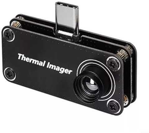 CWOQOCW Infrared Thermal Imaging Camera, 32×32 IR Mini Infrared Imager for For Android Mobile Phone, Supports Local Image Storage