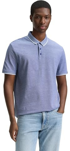 Tom Tailor Denim Herren Piqué Poloshirt aus Baumwolle
