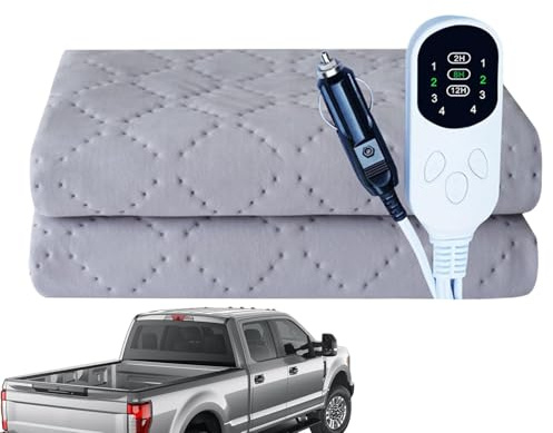 Heizdecke für Elektroautos - Beheizte Reisedecke 12V für Auto, batteriebetriebene Autodecke | Heizdecke mit einstellbarer Temperatur | beheiztes Zubehör Portil