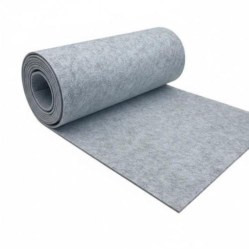 Wenrescry Filzstoff Rolle 30 cm × 300 cm × 3 mm – Hochwertiger Polyesterfilz in Hellgrau – Bastelfilz Meterware für DIY, Nähen, Patchwork, Deko & Handwerksprojekte