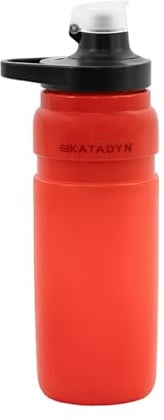 Katadyn BeFree AC Bottle 0.7L Red Outdoor Trinkflasche mit 2-fach Wasserfilter | Ultraleicht | Hohlfaser und Aktivkohle | Fahrrad Camping Wandern Trekking Reisen | BPA-frei (Rot)