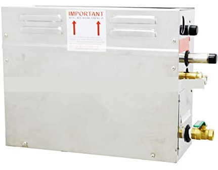 CUDTAPI Riscaldatore per Piscina 7KW Generatore di Vapore Sauna a Bagnato a in Acciaio Inossidabile Macchina for la casa Spa della Bellezza con Controller Digitale Pompa di Calore per Piscina