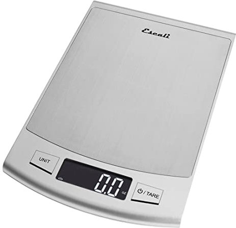 Escali 2210S Passo Balanza digital de alta capacidad, 10 kilogramos de capacidad, acero inoxidable, plata