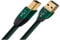 AudioQuest Forest Adapterkabel USB-A zu USB-B, Stecker auf Stecker, 3 m, Schwarz/goldfarben