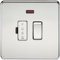 Knightsbridge SF6300NPC Screwless 13 A Switched Fused Spur Unit, Polished Chrome with Neon