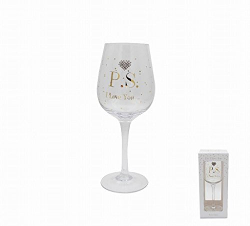 Lesser & Pavey Mad Dots P.S I Love You Glass, Transparent