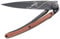 Deejo Taschenmesser OCEAN ANKER, 37 g, Stahl AISI 420, Liner-Lock, Rosenholz, Gürtelclip, Deejo-Box