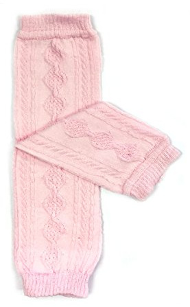 allydrew Solid Baby Leg Warmer & Solid Toddler Leg Warmer for Boys & Girls, Cable Knit Light Pink