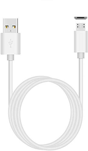 ienza 10-Ft LONG WHITE USB Charge Power Cable Cord for Amazon Kindle Echo Dot Fire Tablet with Alexa Paperwhite Oasis Fire Kids Edition HD Kids Edition Fire TV Stick All New Fire TV Pendant & More