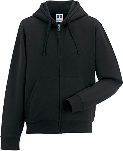 Russel Europe Herren Authentic Zipped Hoodie Kapuzenpullover, Größe:L, Farbe:Black