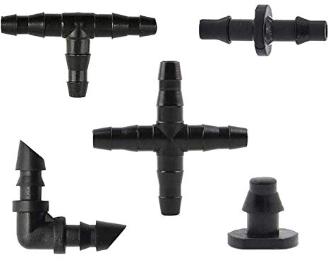 Kalolary Automatische Bewässerung Set, Gartenwerkzeuge Sprinkler Bewässerung Rohrverbinder für Landschaft, Flower Bed, Terrasse Pflanzen, Gewächshaus Spray Bewässerungs t-stück Gelenk