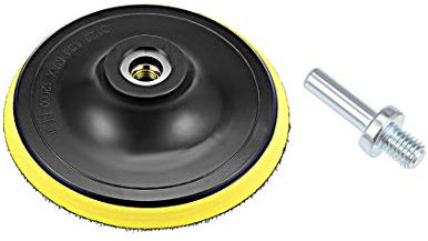 uxcell 5-inch Hook and Loop Backing Pad, Orbital Sander Polisher Polishing Sanding Pad M10 Drill Adapter