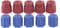 gohantee 10Pcs/Set R134a 13mm & 16mm Air Conditioning Service AC System Charging Caps (5Red High & 5Blue Low)