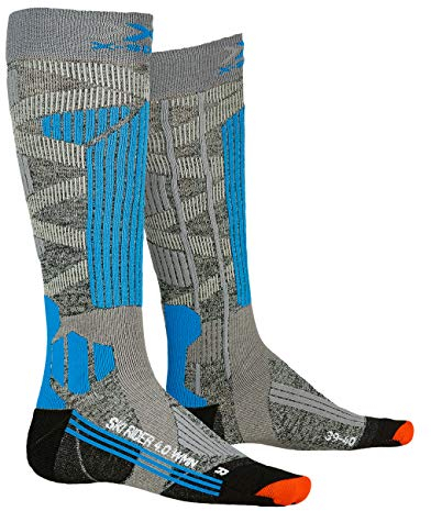 X-Socks X-Bionic Ski Rider Socks G239 Stone Grey Melange/Turquoise 36