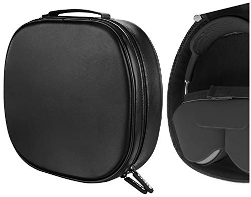 Geekria Kopfhörer-Tasche, kompatibel mit AirPods Max, weiche Schale, Ersatztasche, Reise-Tragetasche mit Kabelaufbewahrung, Schwarz