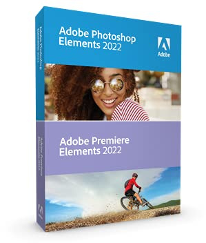 Adobe Photoshop Elements 2022 & Adobe Premiere Elements 2022|Standard|1 Device|1 Year|PC/Mac