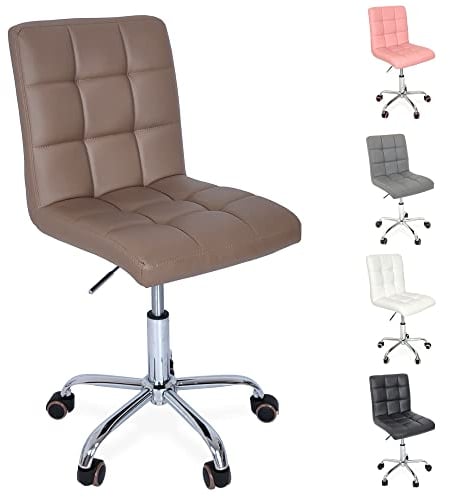 Beltom® Sedia ufficio studio girevole regolabile in altezza perfetta in camera da letto scrivania PC e arredo casa - Terra