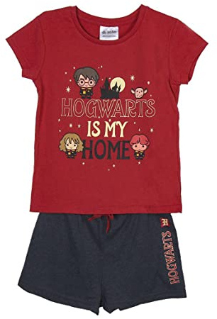 CERDÁ LIFE'S LITTLE MOMENTS - Schlafanzug für Mädchen von Harry Potter | Schlafanzug Baumwolle 100% aus 2 Teile zusammengesetzt (Pyjamahose + Oberteil) - Offizielle Lizenz von Warner Bros