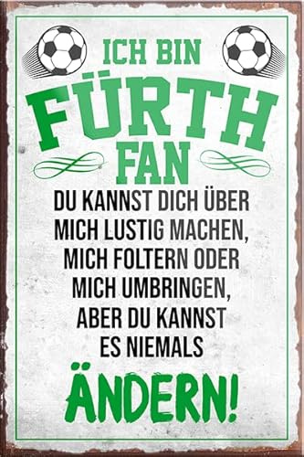 schilderkreis24 – Fußball Magnet “Fürth Fan“ Deko Kühlschrankmagnet Artikel Sport Verein Geschenkidee Club Weihnachten Fußball Fan Liebhaber Begeisterte 9x6 cm