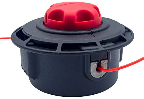 Realman Reel Easy Trimmerkopf Fadenspule für Toro 51954 51955 51974 51975 Homelite 120950010 308923014 308923015 51880005 Ryobi RY29550 RY30 530 RY. 30550 RY30570 RY34420 RY34440 (roter Trimmerkopf)