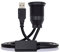 NFHK 1m Waterproof Dustproof 480Mbps USB2.0 Type-A Male to Dual Female Hub Extension Data Power Cable Car Panel Mount Design