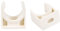 sourcing map 24 Stück 16mm Durchm. PPR U Förmige Rohrklemmen Clips Armaturen Schlauchhalter für Wasserversorgung Weiß