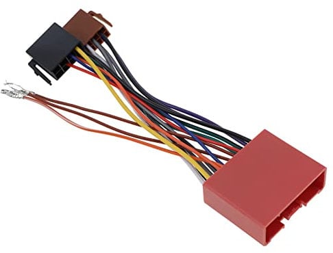 VGOL Car Stereo Radio ISO Wiring Harness Adaptor Replacement Compatible with Mazda 2001 Onwards 16 Pin Wiring Harness ISO Connector Adaptor 19cm