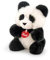 Trudi Panda Plüschtier Kleine Plüschtiere Geschenkidee für Weihnachten, Valentinstag und Geburtstag | 15x17x12cm Größe S | Black Friday | Modell 69652