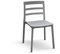 PAZZO DESIGN Sedia Luca, Set Da 4, Grigio, Sedie Polipropilene, Sedie Cucina, Sala Da Pranzo, Sedie Giardino, Impilabili - id_1966