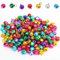 Glöckchen zum Basteln, 300 Stück Glöckchen Metallglöckchen, Mini-Glöckchen Mini Metallglöckchen mit Öse für Weihnachten Heim Haustier Dekorationen(12 mm, Farbig)