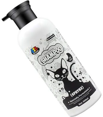 Kätzchen Shampoo Ölkontrollierende Hautpflege (500 Ml) Für Sphinx Katzen Ölkontrollierendes Beruhigendes Shampoo Für Haarlose Sphinx Katzen Katzenpflegezubehör
