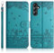 Succtopy Cover per Samsung Galaxy S24 5G - Custodia Flip in PU Pelle Premium Portafoglio Con Protezione Completa, Slot Scheda e Kickstand - Blu