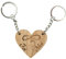 Ernestine - Porte-clés amour couple - cadeau saint valentin - cadeau couple homme femme - porte-clefs personnalisé amour - cadeaux amoureux - cadeau mari femme - porte-clés couples coeur amour