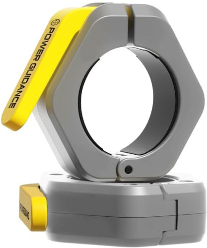POWER GUIDANCE Hantelverschlüsse Hantel Verschluss, 50MM Langhantel Klemmen Kragen Clips Verriegelung Schnellverschlus, für Workout Gewichtheben Training Fitness Zubehör (Grau (Nylon + Gummifutter))