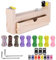 PZJFH Paracord Jig Armband Maker Kit, Bracelet Making Kit Mit 10 Fallschirmschnüren Und 10 Schnallen Zum Flechten, DIY-Strickwerkzeug