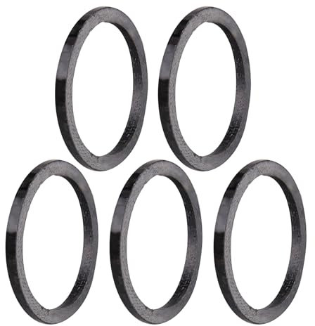 KLOVA 5 Stück Rennrad-Headset-Unterlegscheibe, Fahrradvorbau-Headset-Abstandshalter, Kohlefaser, Fahrrad-Zubehör, Fahrrad-Vorbau-Headset-Abstandshalter