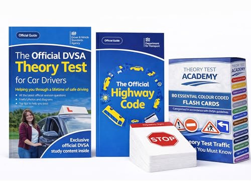 Driving Theory Test 2026 Book Kit | Highway Code, Theory Test for Car Drivers, & Traffic Signs Flash Cards