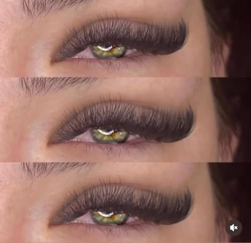 Russian lashes, easy fan, D curl, 0.07, 10mm