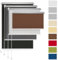 Rettika® Verdunkelungsrollo ohne Bohren, für Fenster, Breite 110 cm, Höhe 220 cm, Braun Farbe, Klemmfix Montage, Jalousien Fenster, Fenster rollos für innen, Klemmrollo