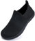 IceUnicorn Baby Barfußschuhe Lauflernschuhe Breite Kleinkind Jungen Mädchen Hausschuhe Kinder Barfussschuhe Sneaker Babyschuhe Anti Rutsch(Rein Schwarz, 29EU Weit)