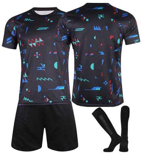Fußball Trikot, Neue 24 Hause/Auswärts Fußball Trikot Kinder Erwachsener, Nr.7 Fussball Trikots Shorts und Socken Anzug Jungen Herren