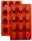 Moule en Silicone,1 Moule Ovale Bake avec Revêtement Antiadhésif, Moule en Silicone Pâtisserie pour Muffins, Brownies, Gâteaux, Cake, Pudding, Glaçons, Gelée, Quiches (29 x 17 cm) – 12 cavités