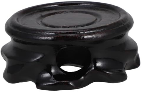 Levemolo Support Bois Pour Plantes Socle Lotus Oriental Pour Vases Lampes Et Théières Base De Présentation Élégante Pour Décoration Maison Et Jardin Intérieur