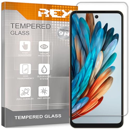 REY 2X Protector Pantalla para ZTE Nubia Music, Cristal Vidrio Templado Premium